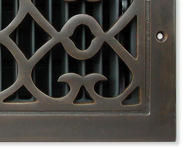 Bell Foundry return air grille side view