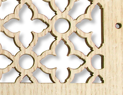 Gothic grille closeup