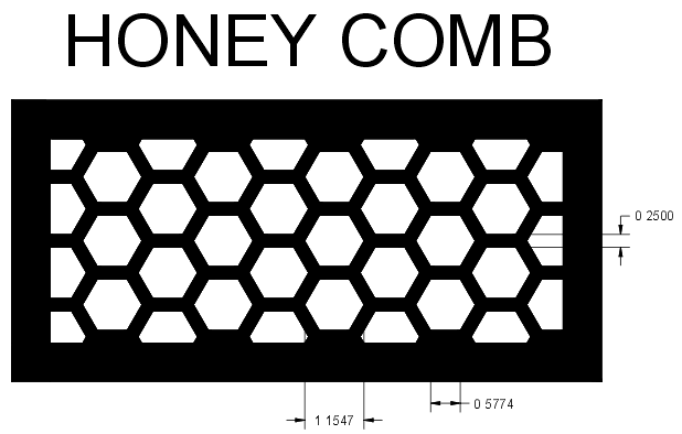 honeycomb grille specifications